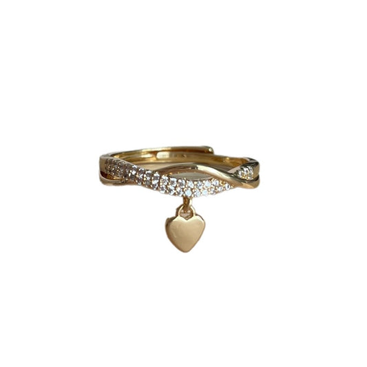 Anillo corazón lineas