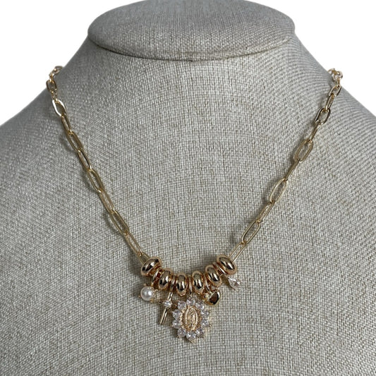 Collar multicharm religioso