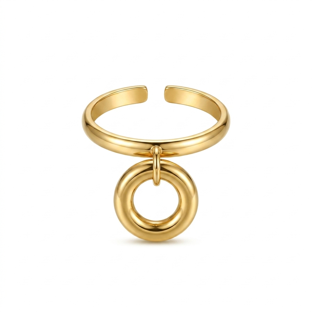 Anillo círculo colgante