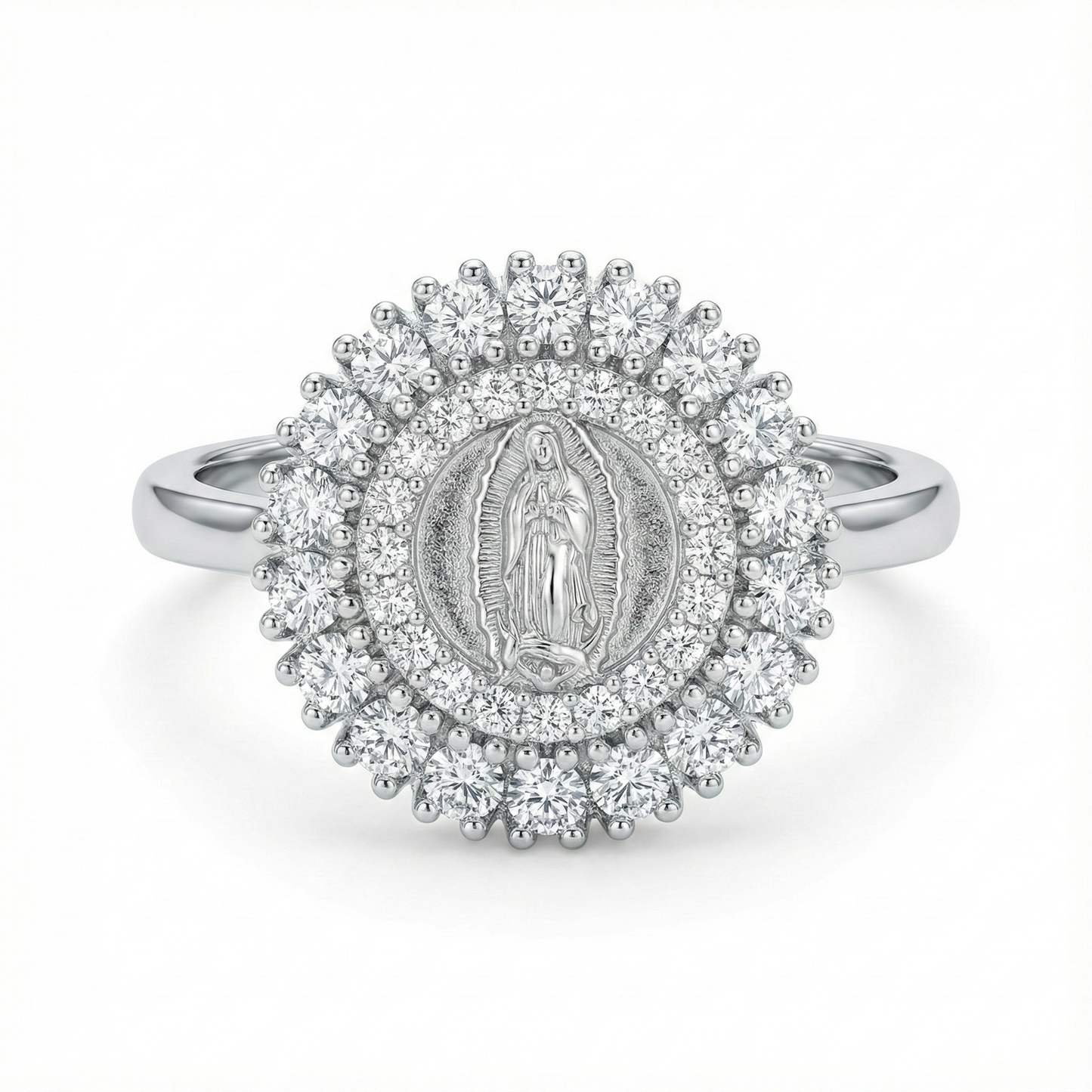 Anillo Virgen plateado