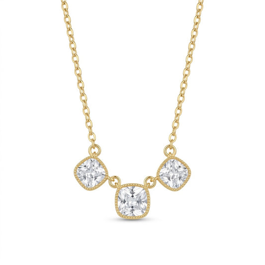 Collar triple cuadro