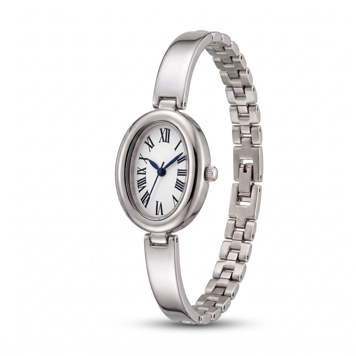 Reloj combinado plateado