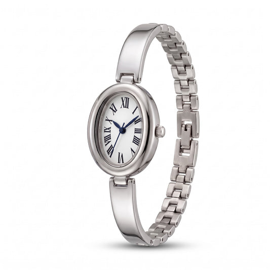 Reloj combinado plateado