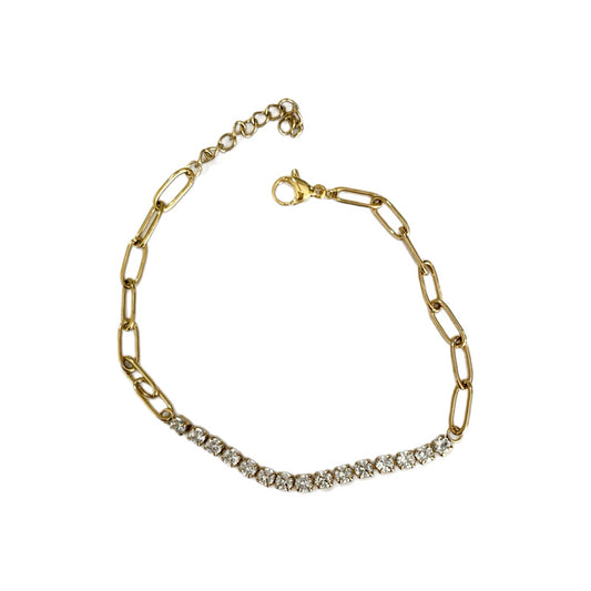 Pulsera eslabones zirconias