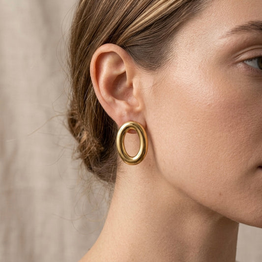 Aretes óvalo