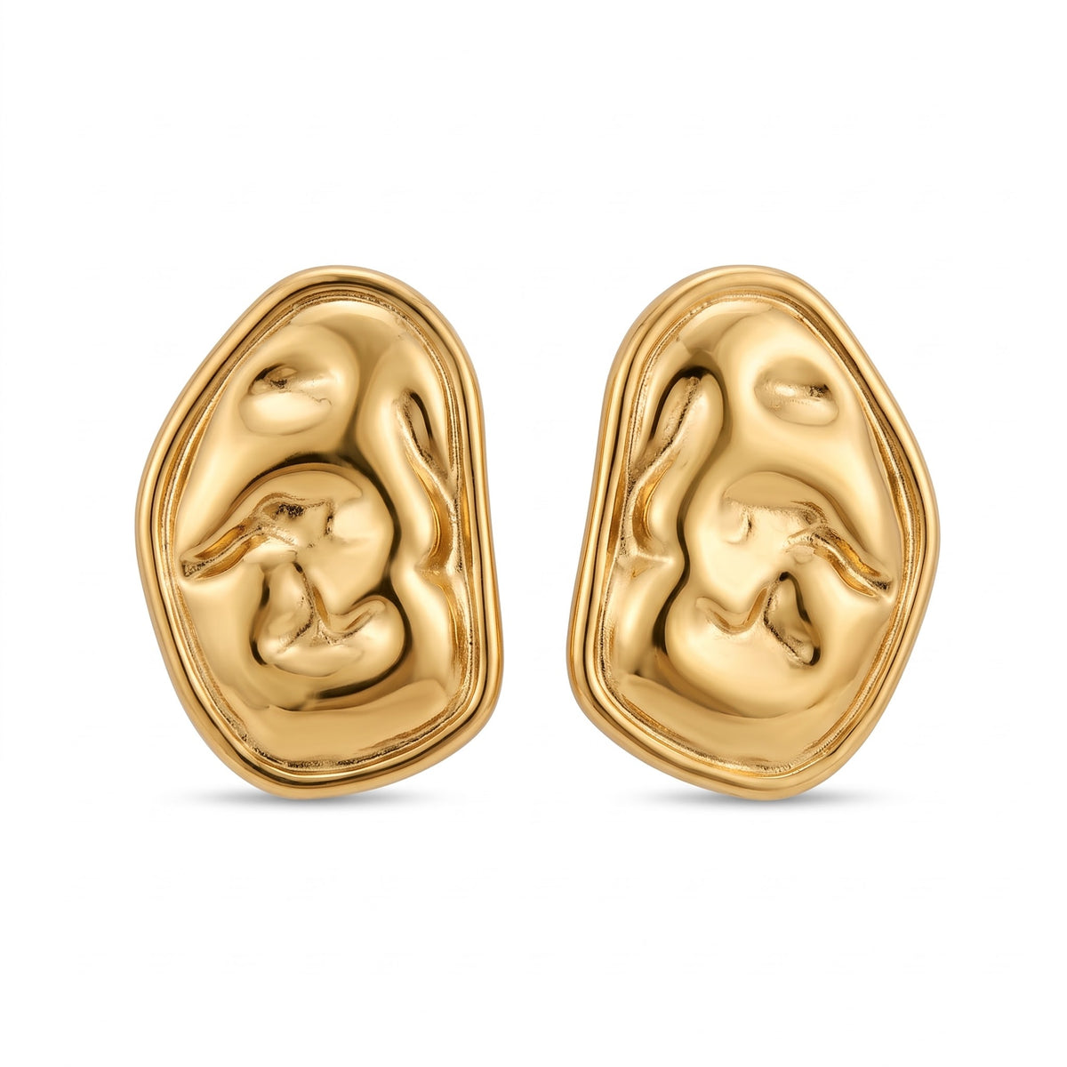 Aretes martillados