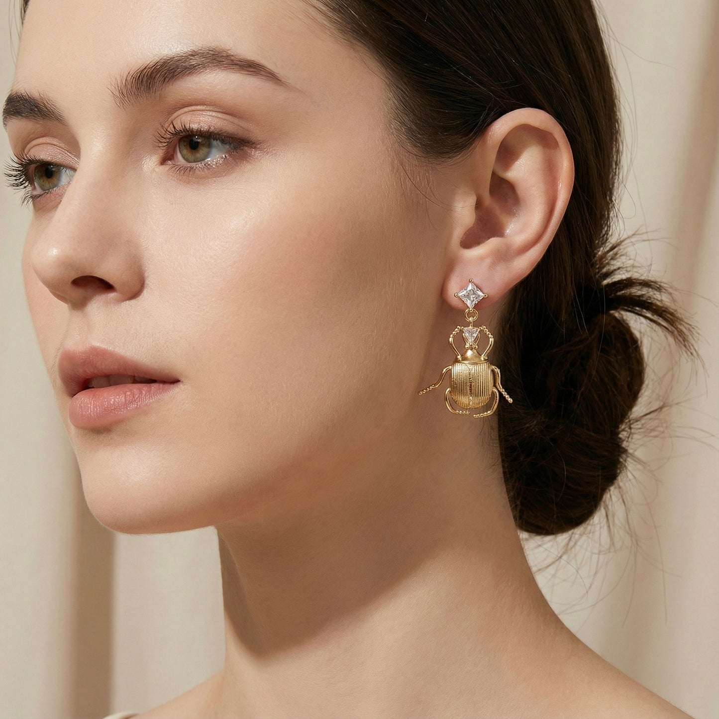 Aretes escarabajo