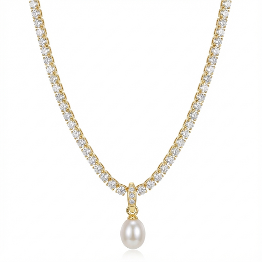 Collar tennis perla
