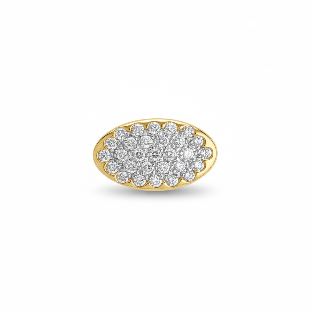Anillo sello bicolor