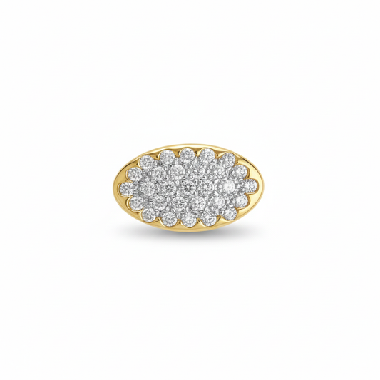 Anillo sello bicolor