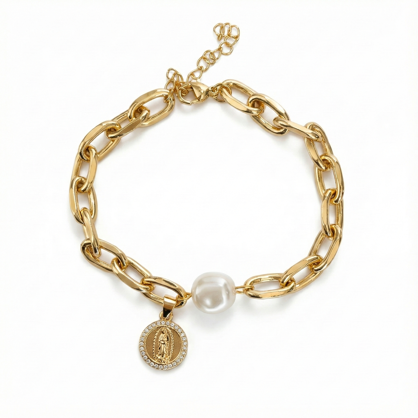 Pulsera Virgen Perla