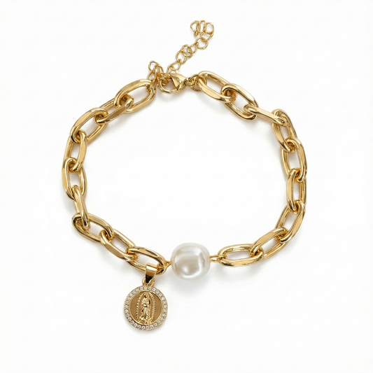 Pulsera Virgen Perla