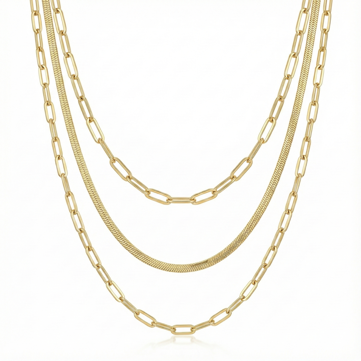 Collar triple eslabones