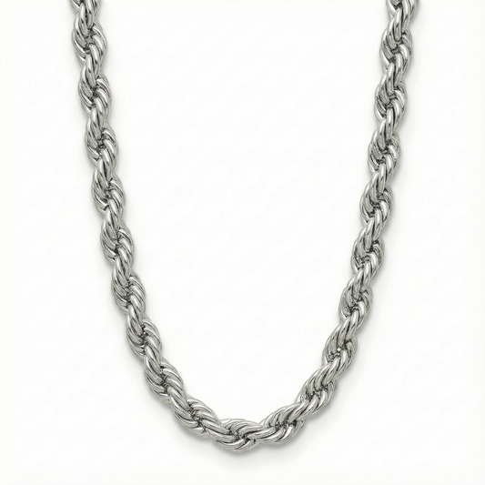 Torzal gruesa plateada