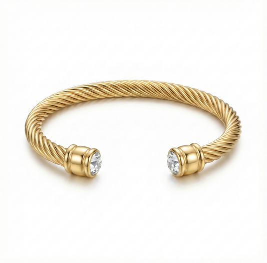 Pulsera torzal zirconias