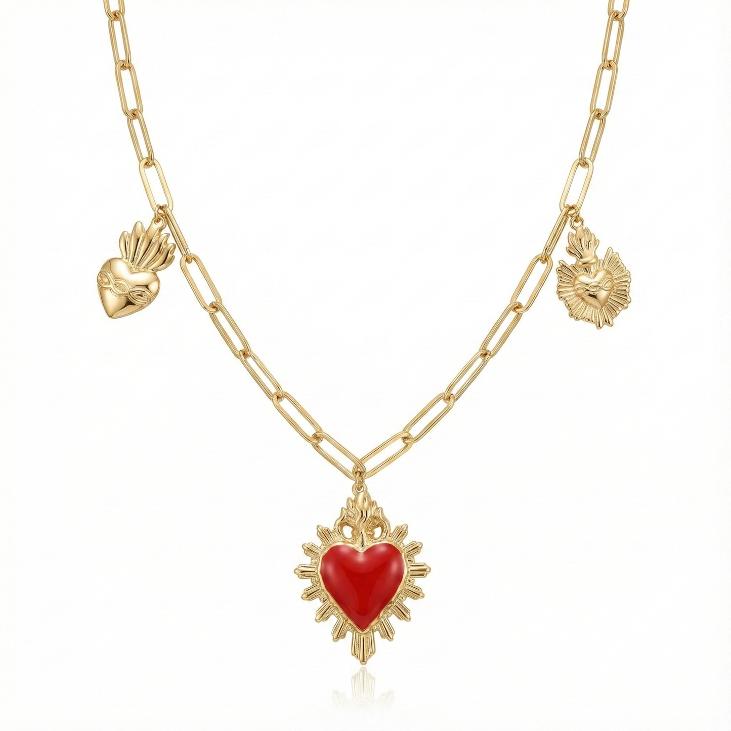 Collar multicharm Sagrado Corazón