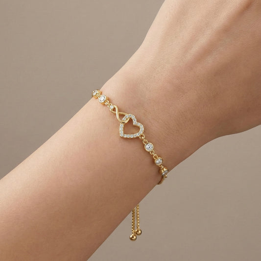 Pulsera corazón infinito
