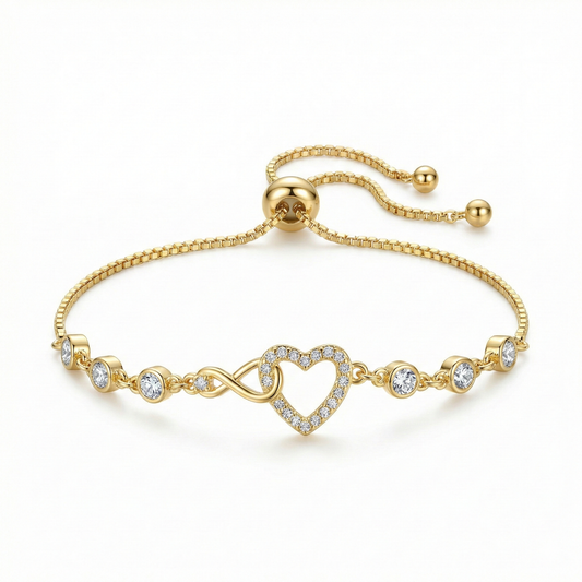 Pulsera corazón infinito