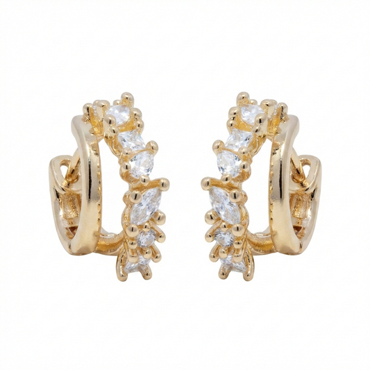 Arracadas mini doble