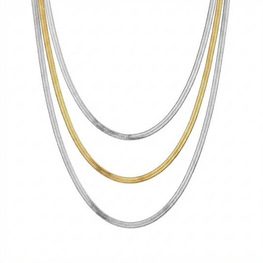 Cadena triple bicolor