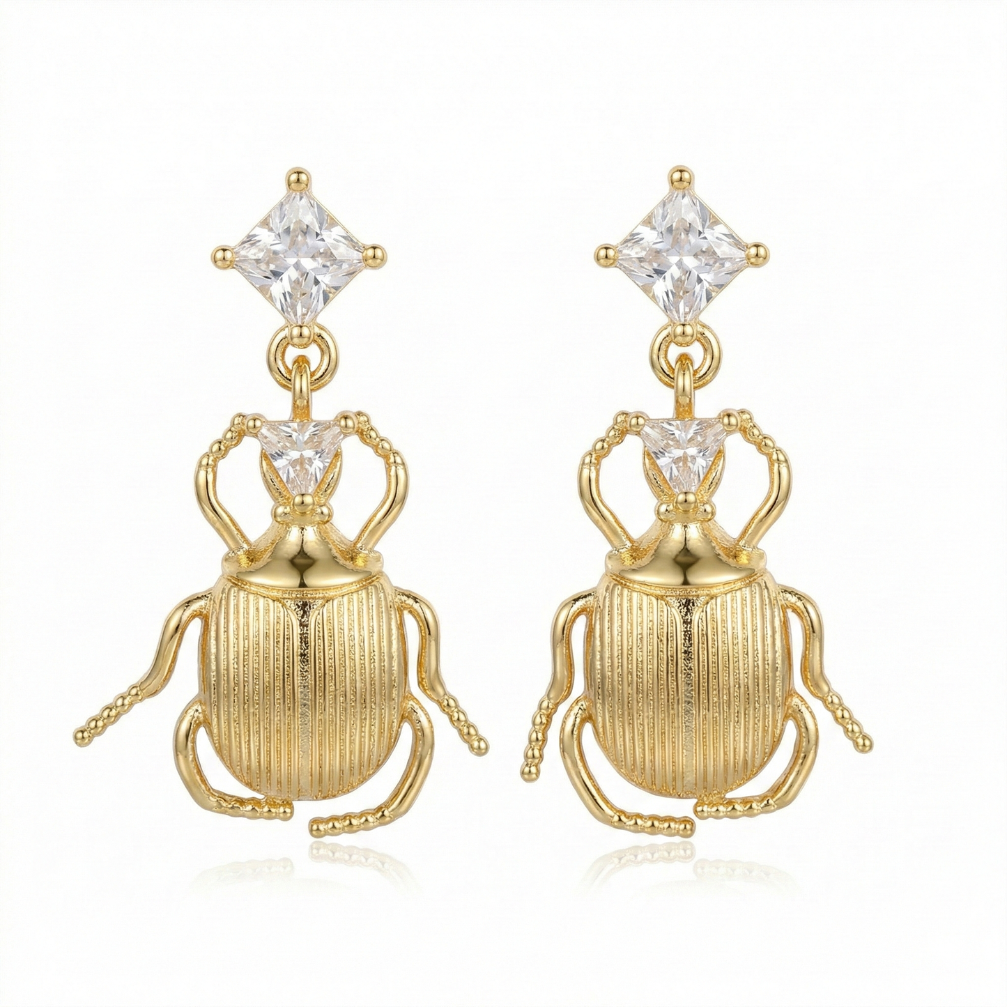Aretes escarabajo