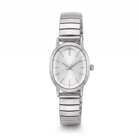 Reloj pulsera plateado