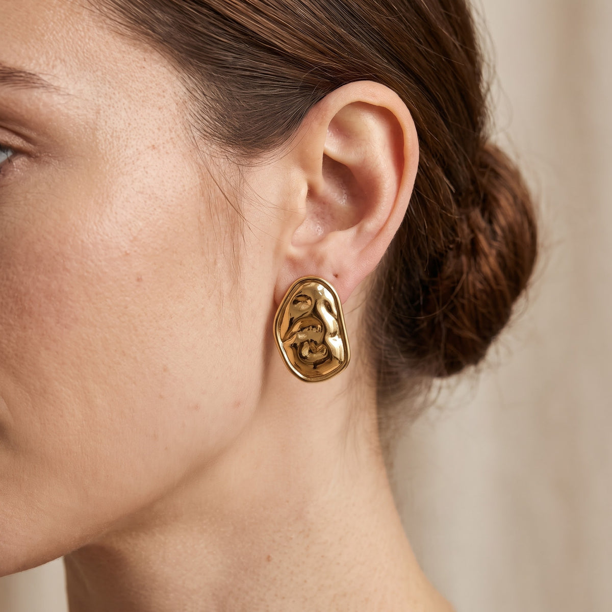 Aretes martillados