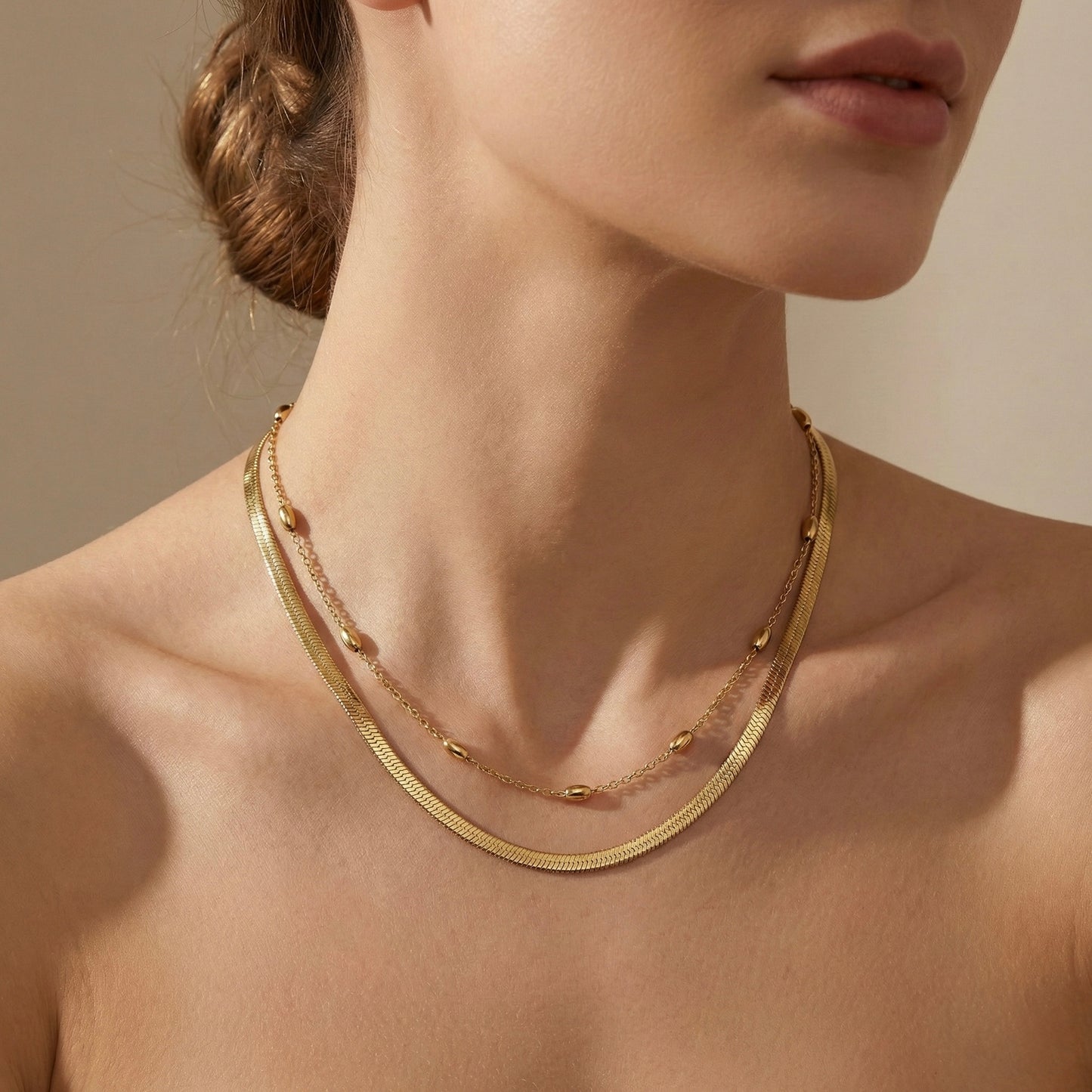 Collar doble beans