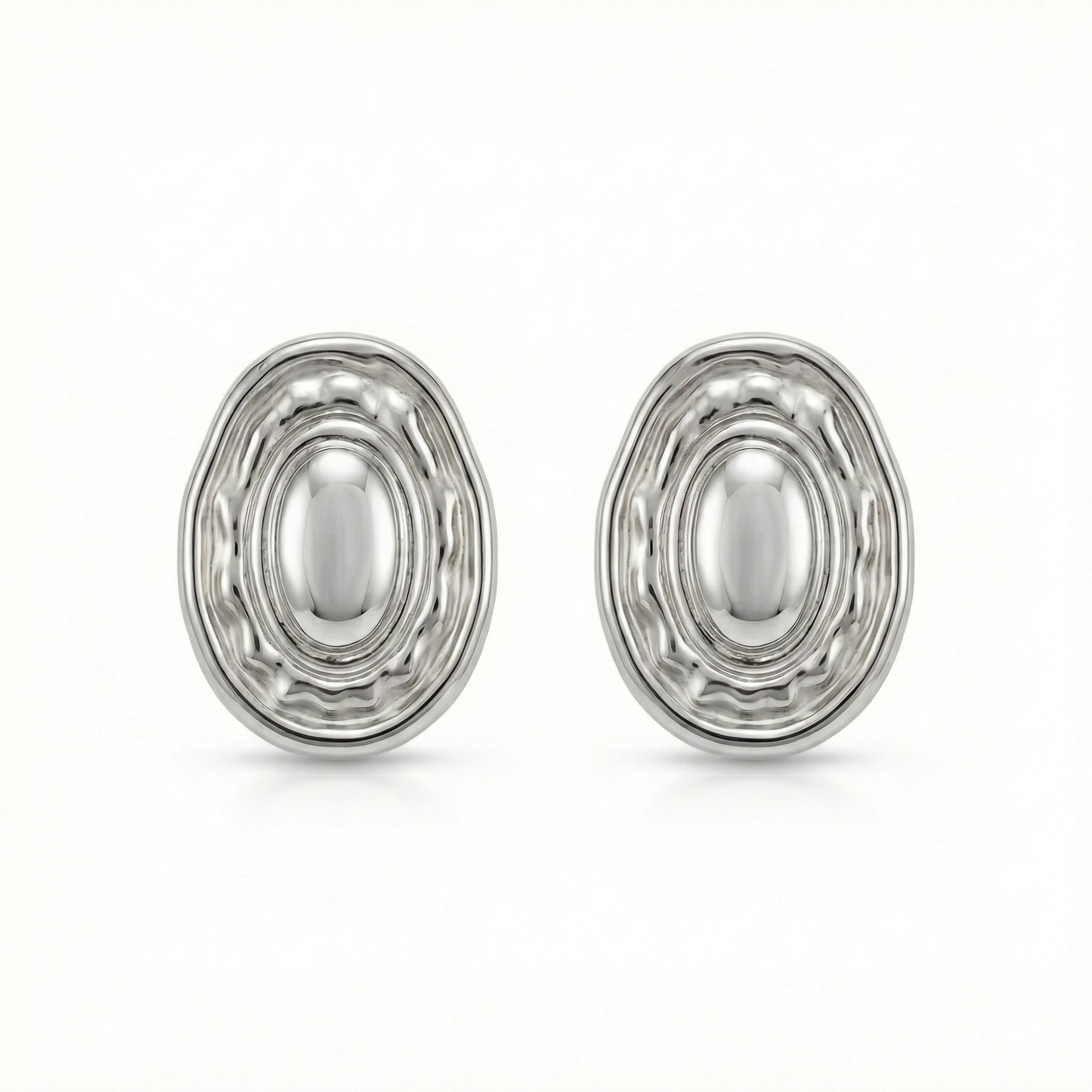 Aretes Cleo plateados