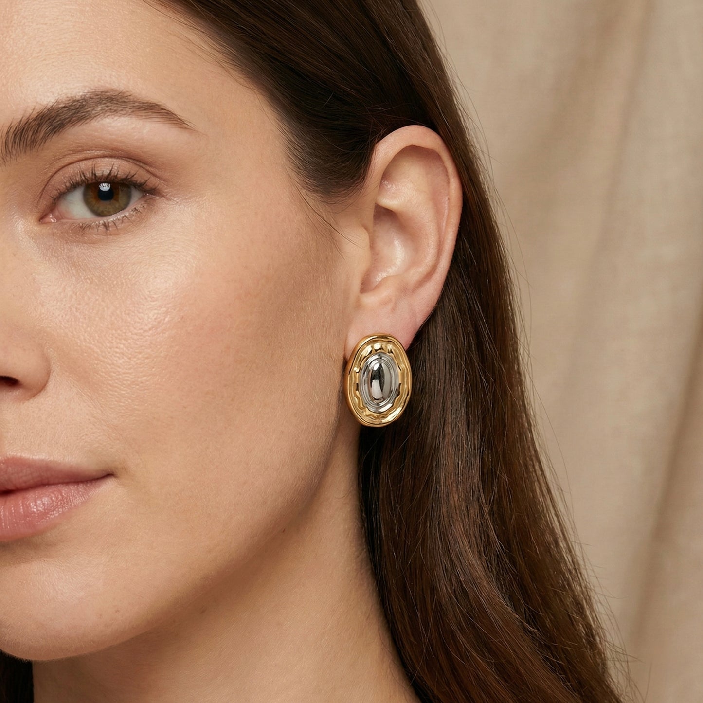 Aretes Cleo bicolor