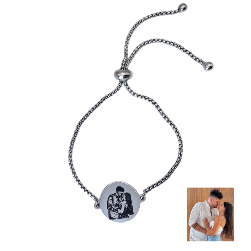 Pulsera personalizada con foto o texto