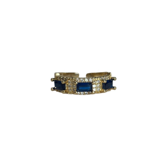 Anillo chunky azul