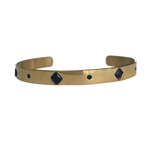 Brazalete zirconias negras