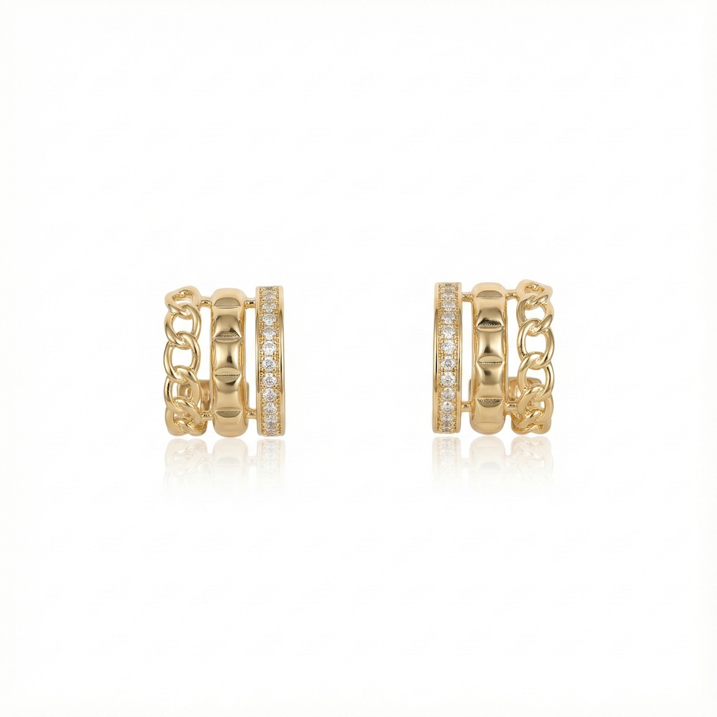 Arracadas triples mini