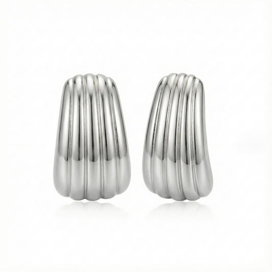 Aretes Emy plateados