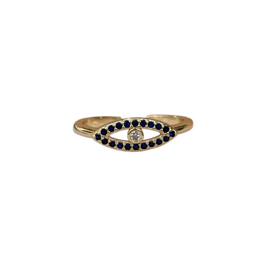 Anillo ojo zirconias