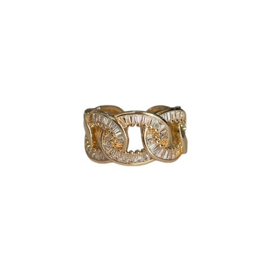 Anillo eslabones zirconias