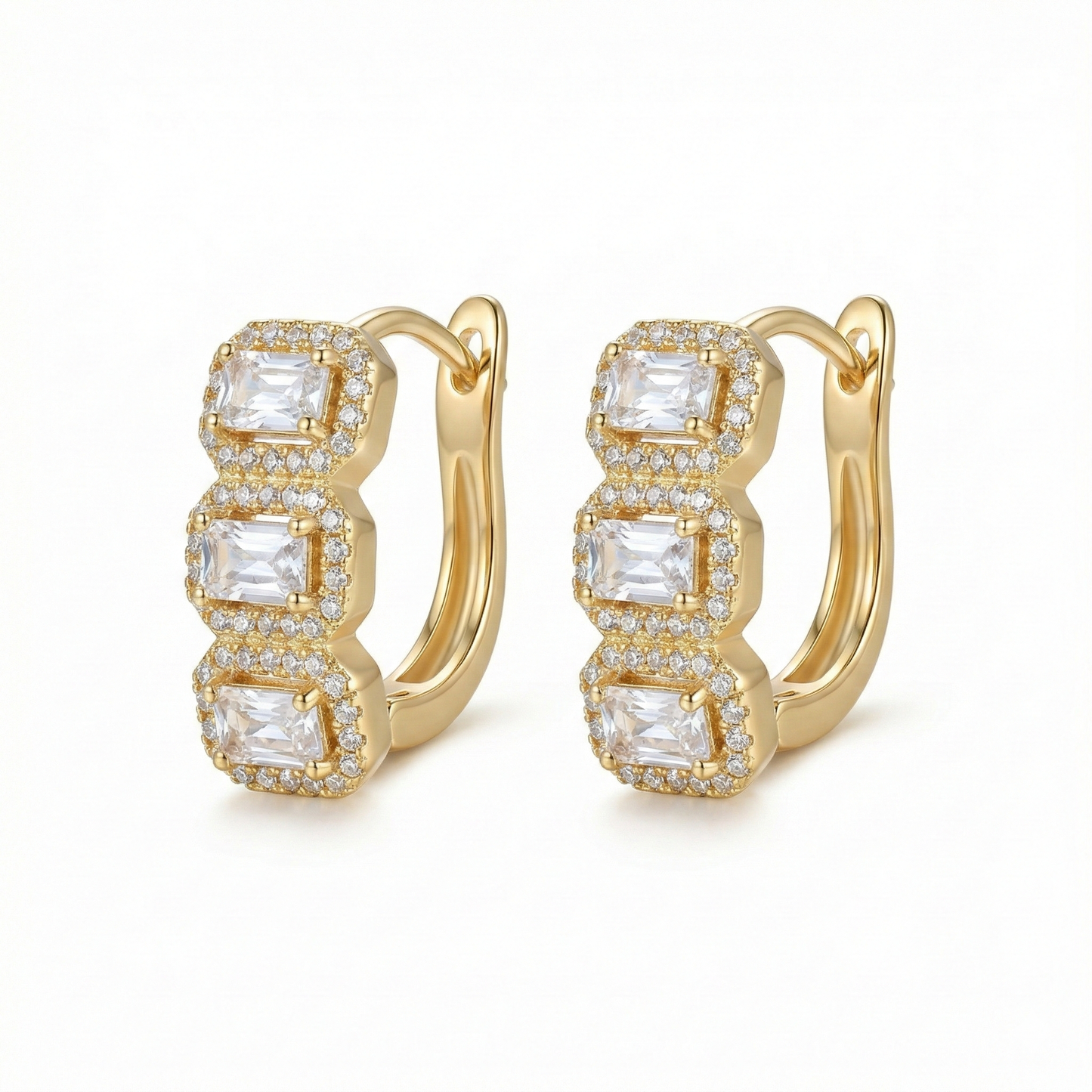 Arracadas rectángulos