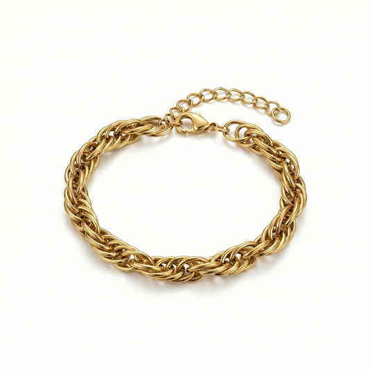 Pulsera torcida gruesa