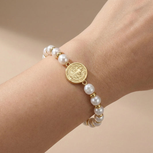 Pulsera perlas combinadas San Benito