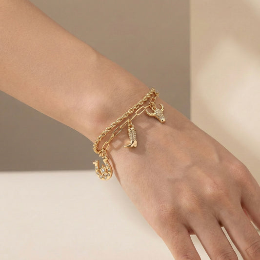 Pulsera doble vaquera